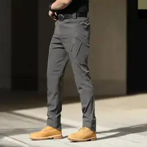 [다잇템]남자 뒷밴딩 전술 등산 슬림핏 작업복 바지
