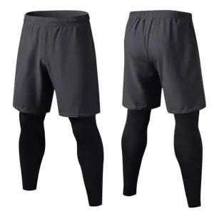 [다잇템]남성 워터파크바지 일체형 반바지 레깅스