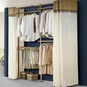 옷걸이 행거 공간활용 수납 드레스 커튼 시스템 조립식