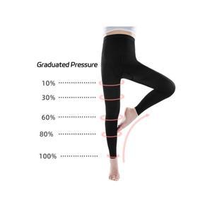 4XL 5XL 플러스 사이즈 대형 20-30mmhg 여성용 압박 팬티스타킹 정맥류 발목 없는 슬리브형 허벅지 지지