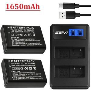 EN-EL14 1650MAH 카메라 배터리 니콘 D3100 P7000