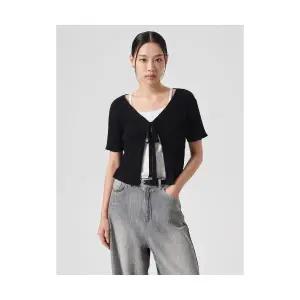 에잇세컨즈 8SECONDS 레이어드형 풀오버 블랙 324751LYD5 1725362