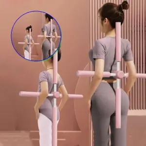 쌍문상회 지금 필요한 자세기 말린어깨 허리 굽은등 스트레칭 요가기구 막대 바 체형 블루 목