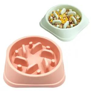 네모형 슬로우밥그릇 역류방지 반려동물 역류방지 반려묘 반려견식기