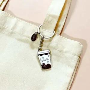 커피한컵 열쇠고리 키링 굿즈 카페 가방 장식 키홀더 커피