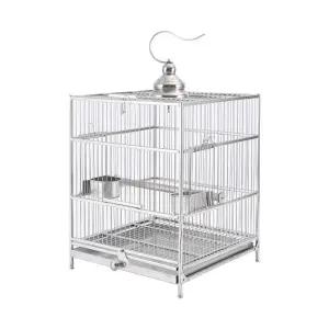 스텐새장 조류케 앵무새 L 러브버드하우스 카나리아 사각 소형 대담 케음수