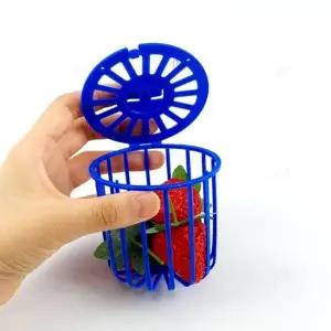 앵무새 새장 먹이통 과일 홀더 키우기 간식 조류 새 모이통 먹이 걸이형 케이지 바구니