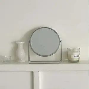 탁상 원형 양면 거울 화장거울 메이크업 확대경 엔틱거울 스틸거울