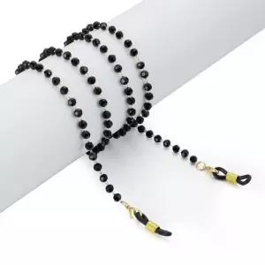 블랙 실버 크리스탈 비즈 안경줄 마스크홀더 dhJ2+4nJE