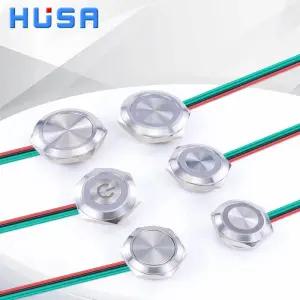 스위치풀러 키보드 키캡 리무버 1619222530mm 와이어 스트로크 방수 금속 푸시 버튼 스위치 1NO 순간 재 Le