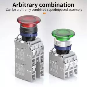 스위치풀러 키보드 키캡 리무버 LANBOO LED 고전류 머시룸 헤드 래칭 순간 푸시 단추 스위치 나사 핀 22mm