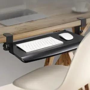 모니터브라켓 책상 공간 활용 키보드 트레이 슬라이드방식 미니