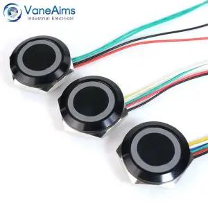 스위치풀러 키보드 키캡 리무버 LED 조명 푸시 버튼 스위치 순간 셀프 리셋 메탈 울트라 쇼트 222530mm 와