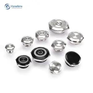 스위치풀러 키보드 키캡 리무버 울트라 푸시 버튼 121619222530MM 순간 Led 셀프 리셋 LED Lignt 금속 스위