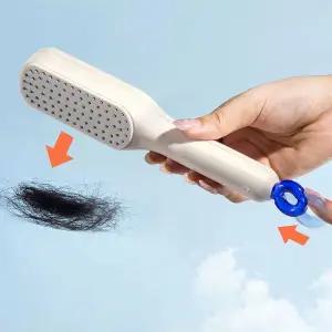 매직 원터치 헤어브러쉬 휴대용 머리빗 브러쉬빗 롤빗 헤어롤