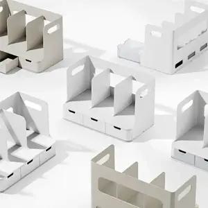 홈 오피스 데스크 깔끔정리 올리오 서랍 책꽂이 3단_24983647