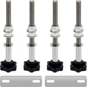 조이트레이스 스테인리스 스틸 트랙션 보드 장착 표면 방청 처리 부식 방지 핀 4.72-6.69인치 12-17cm 홀