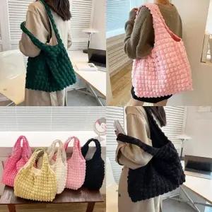 (앙상블) 구름 엠보 여성 숄더백 가방 에코 패브릭