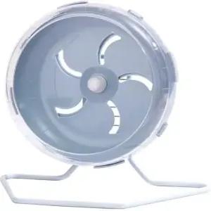 회색 사일런트 햄스터 휠 7인치 운동 높이 조절 케이지 액세서리 러닝 장난감 작은 동물