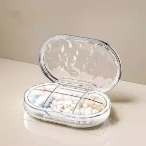 휴대용 방수약통 6칸 투명 알약케이스 비타민 여행 분할