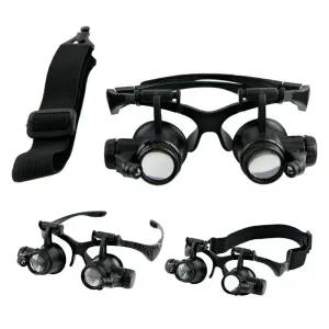 [무료 특가] 정밀작업 안경거치 현미경 확대경 보석 시계수리 루페