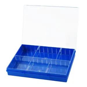 투명커버 공구 작은부품보관 소형케이스 블루 부품상자 부품함 수납정리함 수납함