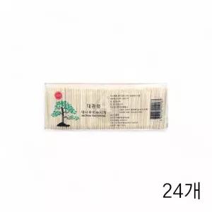 도미표 대관령 대나무 이쑤시개 400입 X 24개 요지