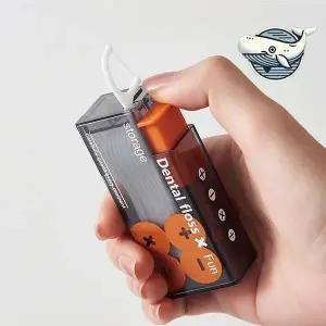 트렌디한 휴대용 치실통 편리한 치아 관리 소형