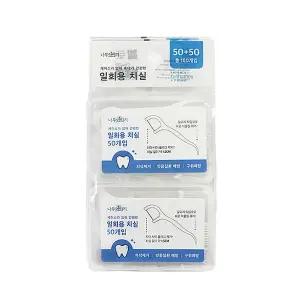 나무이야기 일회용 치실 50개입 x 2개