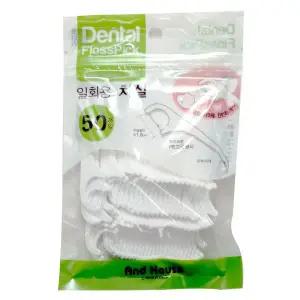 일회용 치실 50P 이쑤시개 치간 칫솔 틈새 1회용