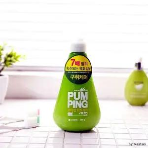 ABM도매콜 펌핑치약 허브285g 페리오 치약 구강청정제