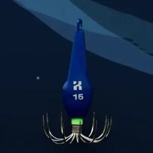 [콩심팥심]쭈꾸미 낚시 바늘 오징어 에기 채비 바늘 블루 15호