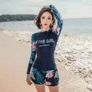 128000242 팬츠형 보태니컬 래쉬가드 세트 긴팔+팬츠 유아실내복 여름