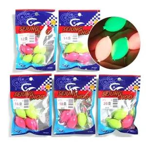 [하프클럽/]세정 야광 구멍추 봉돌 쭈꾸미 갑오징어 문어 샷