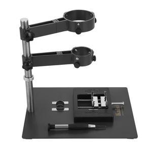 헤비 듀티 핫 에어 건 홀더 주조 알루미늄 베이스 클램프, BGA 재작업 납땜 스테이션용 고정 장치 2개 포함