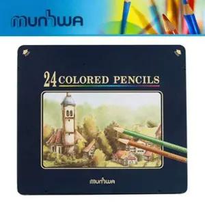 문화 색연필 24색 (틴케이스)