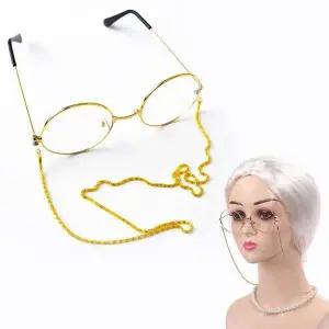 TBZ 할머니분장 체인 다용도 패션안경 생일파티안경