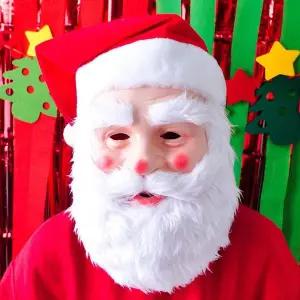 TBZ 축제파티 크리스마스 산타 모자 가면세트 할로윈용품