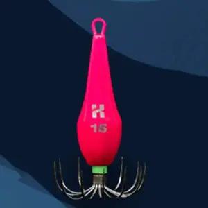 쭈꾸미 낚시 바늘 오징어 에기 채비 바늘 핑크 15호