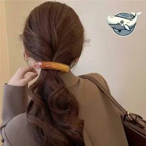 빈티지 헤어핀 자동핀 긴머리 장식 헤어악세서리 머리집게