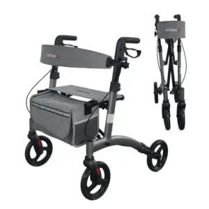 실버카 노인보행기 CMR2548 어르신롤레이터 접이식 보행보조기구 유모차 할머니 성인보조기 의자 경량 할아버지워커 케어맥스
