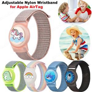 에어태그 키즈 손목밴드 보호 케이스, GPS 트래커 홀더, 나일론 팔찌, 조절 가능한 분실 방지 시계줄