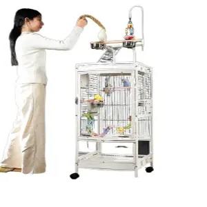 투명 아크릴 새장 앵무새 잉꼬 모란 케이지 사육 집