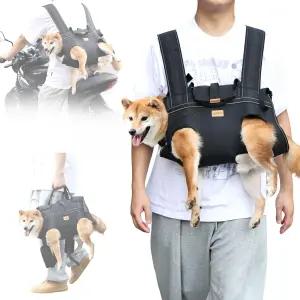대형견용 반려견 트 하네스 백팩 캐리어 손잡이가 달린 전신 슬링 관절 부상 관절염에 적합한 계단 노견