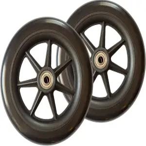 스탠드 교체용 6인치 워커 휠 성인 노인 및 위한 롤레이터 원더 롤러와 호환 2개 세트