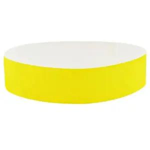 입장권팔찌 종이티켓 손목띠 밴드 노랑 100개