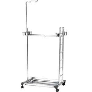 앵무새 횃대 스탠드 스테인리스 바닥형 조류 용품 T90