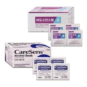 케어센스 이도스킨스왑 알콜솜 100매 3통