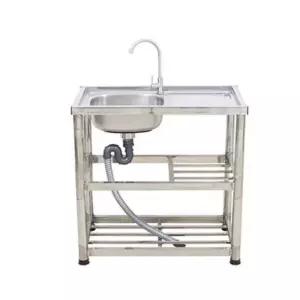 스텐 간이 싱크대 소형 보조 씽크대 캠핑장 업소용 개수대