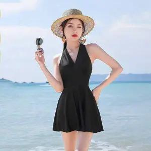 [콩심팥심]모노키니 원피스 호캉스 비치 수영복 홀터넥 비키니